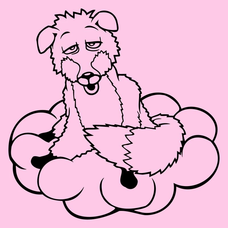 Fox On Cloud Tired Confused Dazed Crazy
