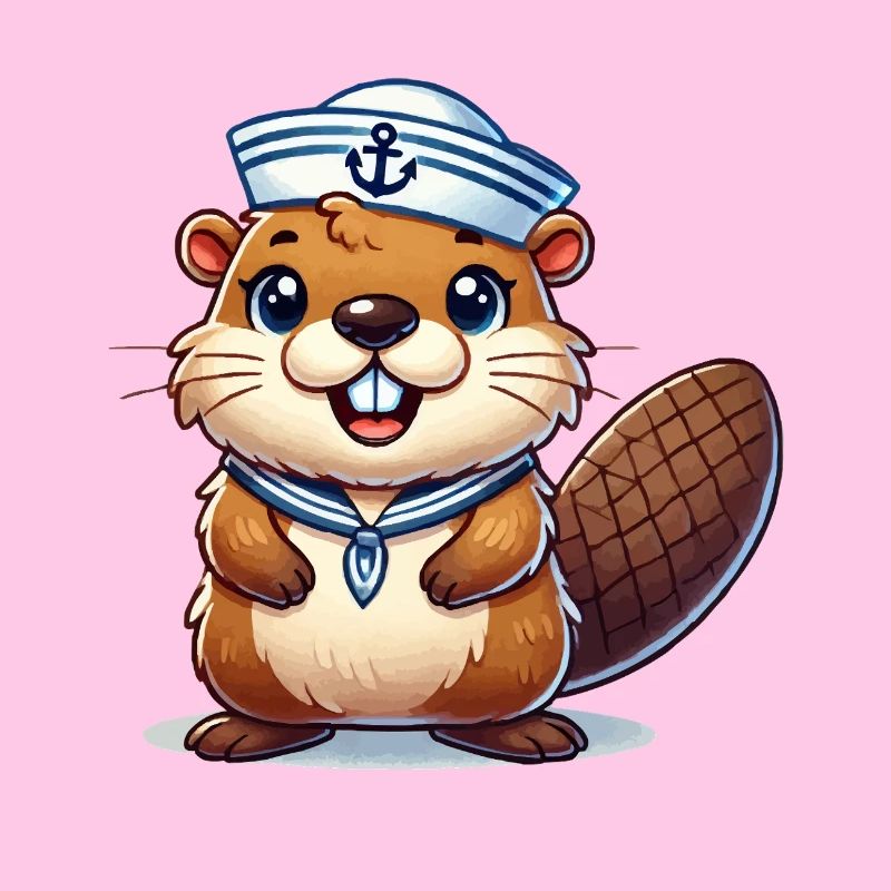 Capitaine de marin castor