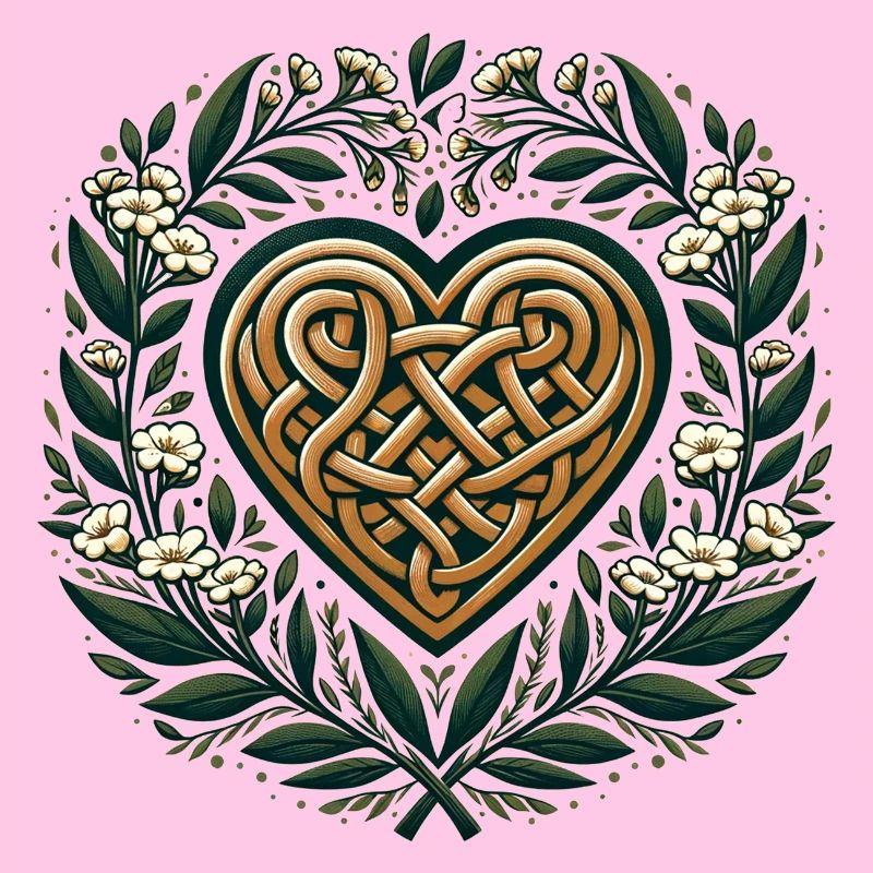 Celtic Art Heart Springtime Druid Pagan Artwork