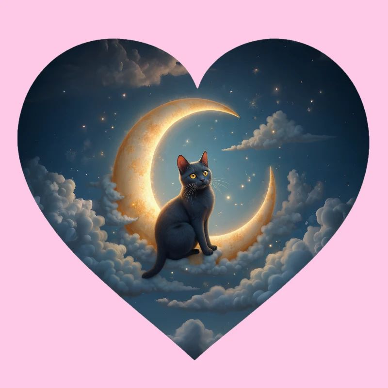Die Katze im Mond