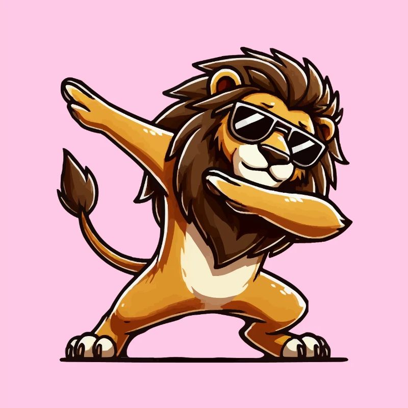 Lion Comic Dabbing