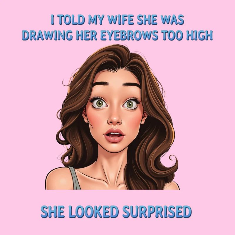 Too high eyebrows