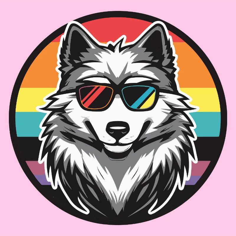Wolf Comic Cool Sommer