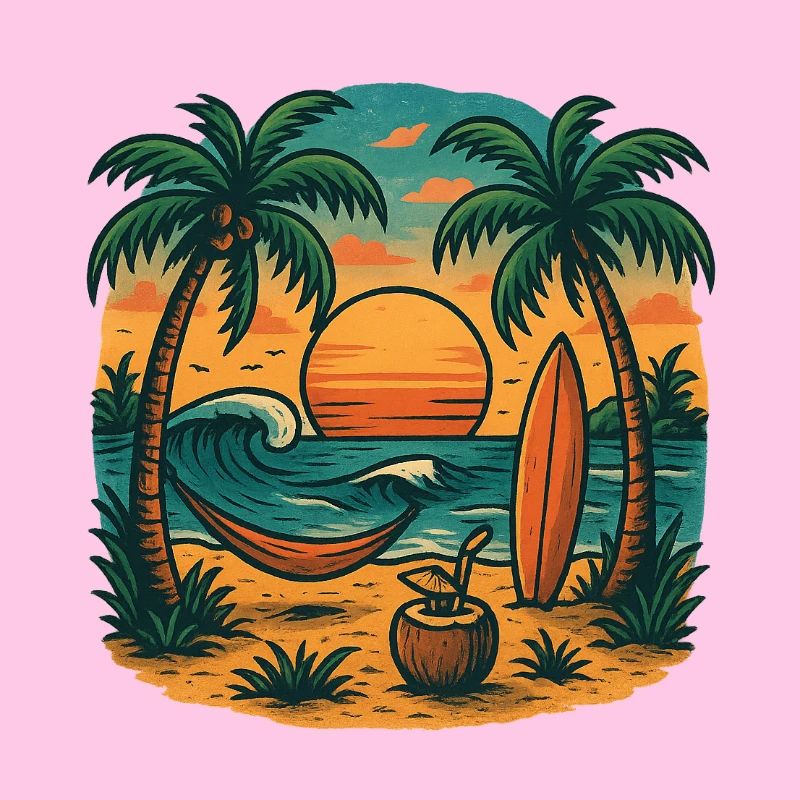 Vie tropicale à la plage