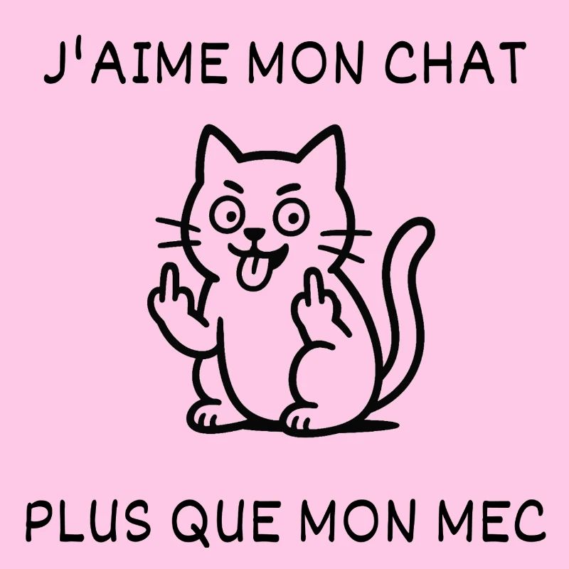 J'aime mon chat, plus que mon mec