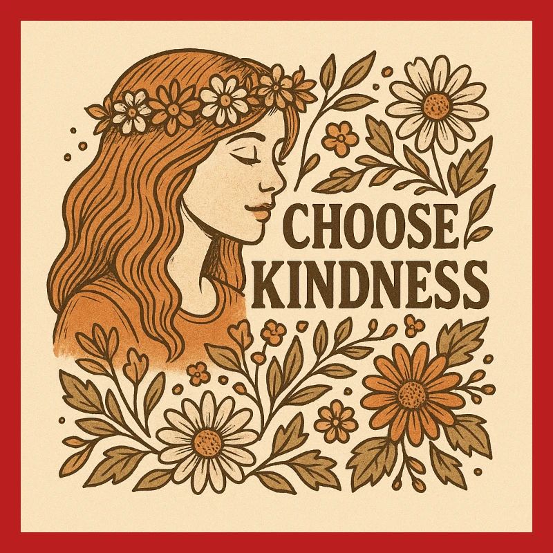 Choose kindness. Flowers.