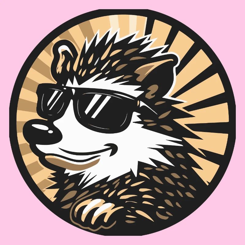 hérisson bande dessinée cool