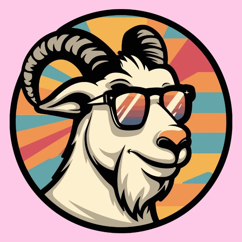 Bergziege Comic Cool