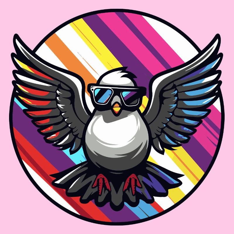 Taube Vogel Cool Comic