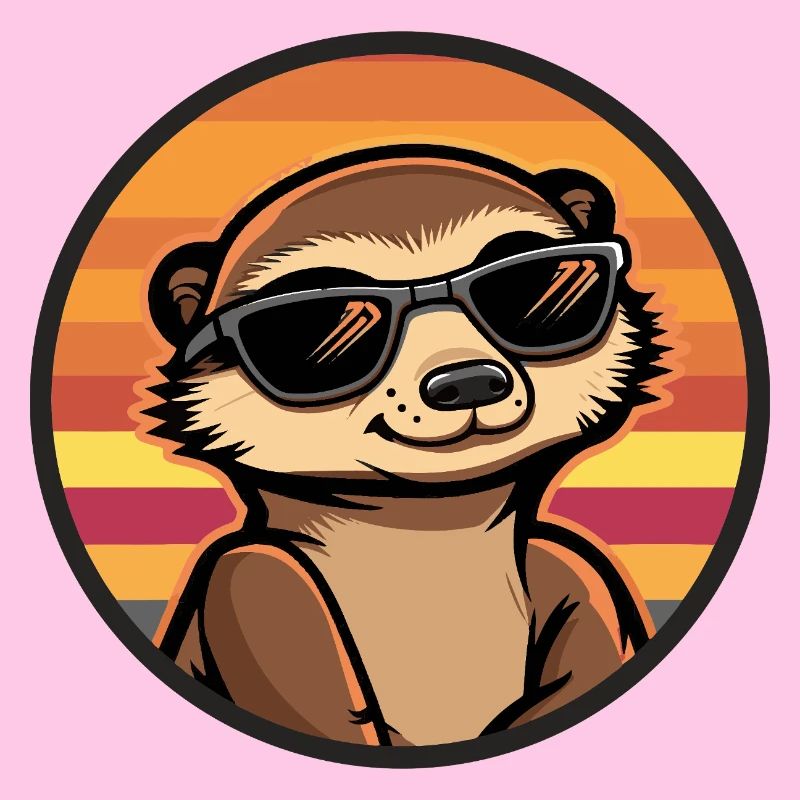 Erdmännchen Cool Comic