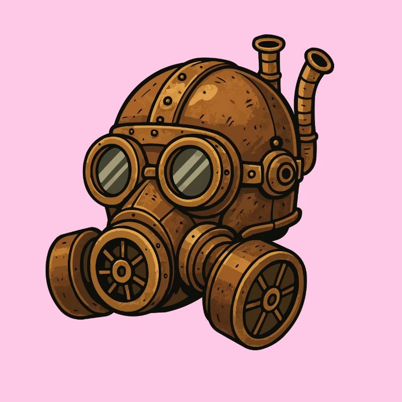 Masque à gaz Steampunk