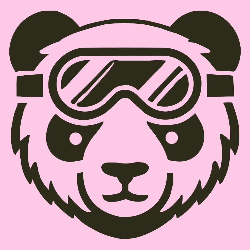 Pandabär Skibrille
