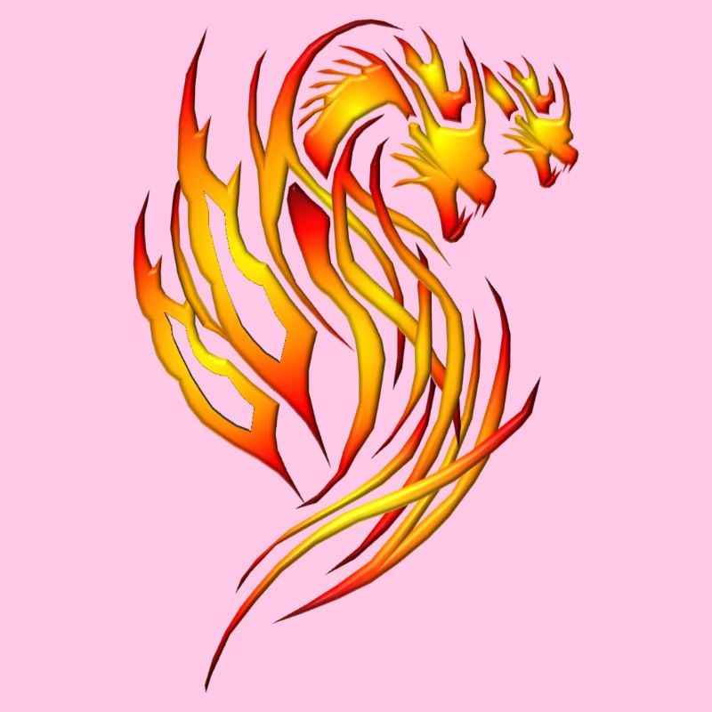 Roter Feuer-Drache_x2