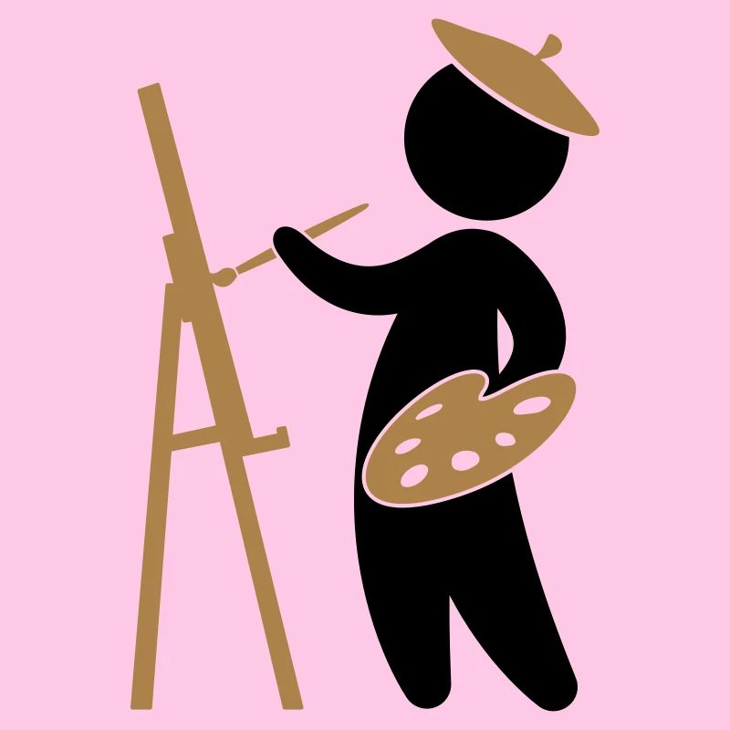 A painter working on his masterpiece