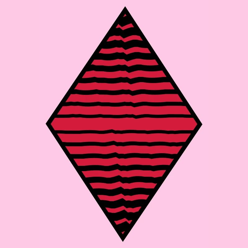 Rhombus form strokes pattern many lines