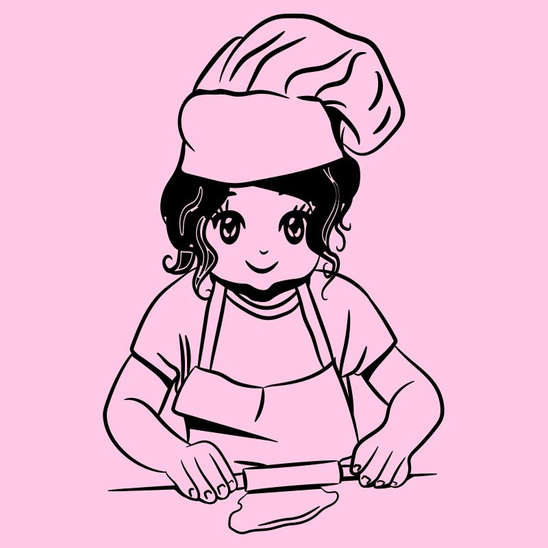 kochen mädchen backen