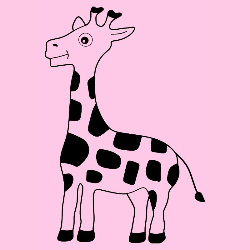 Giraffe schwarz