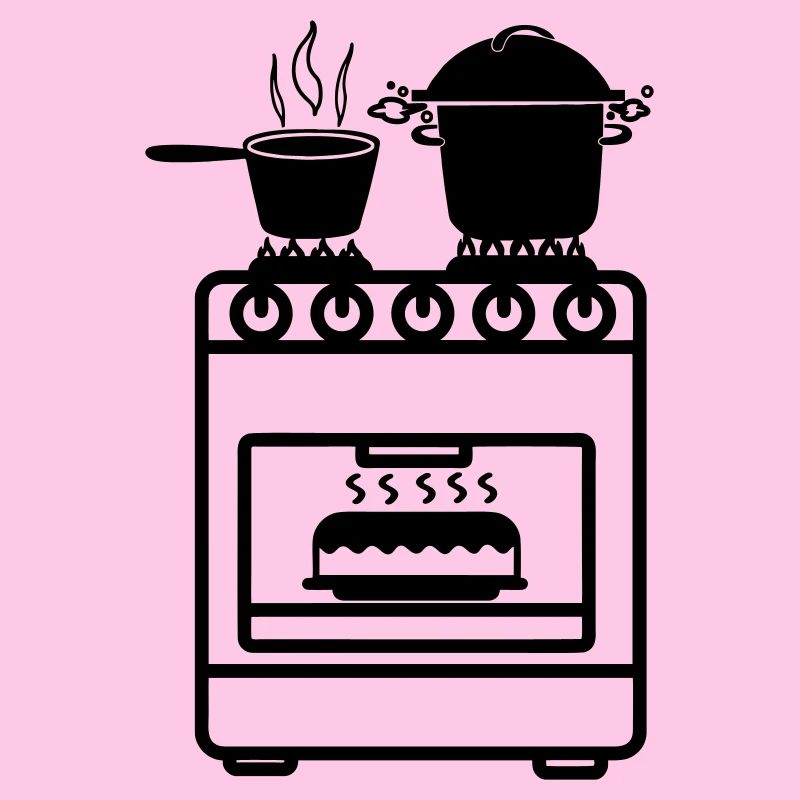 Cuisinière à gaz avec crêpe au four