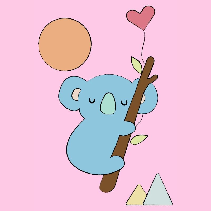 Koala mit Herz - Geschenkidee - Geschenk