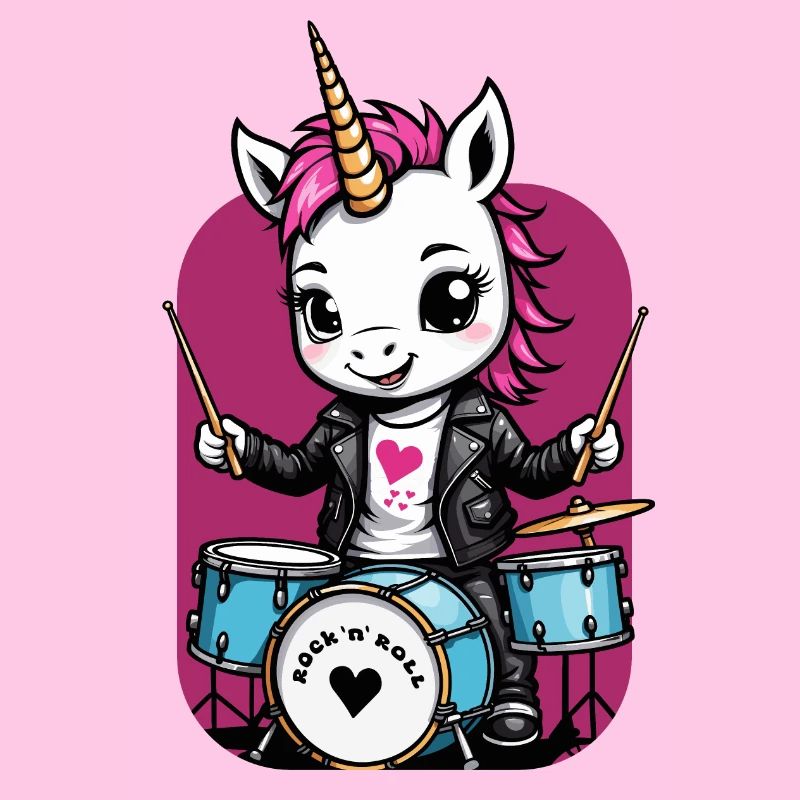 Unicorn Drummer