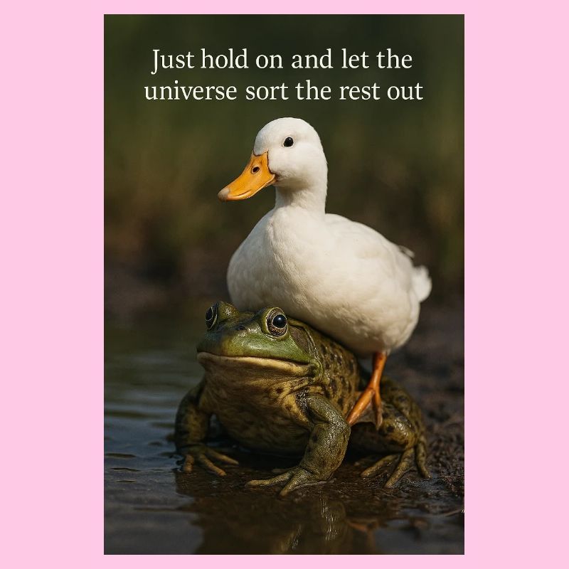 Halten Sie einfach durch