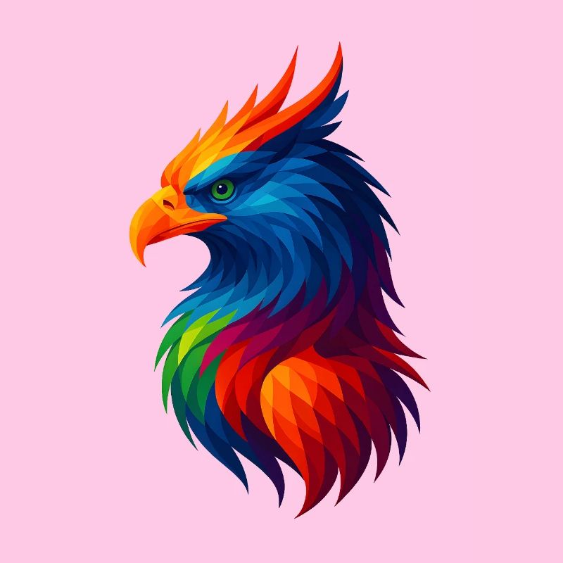 WPAP Stil Polygon Tiere - Greiff