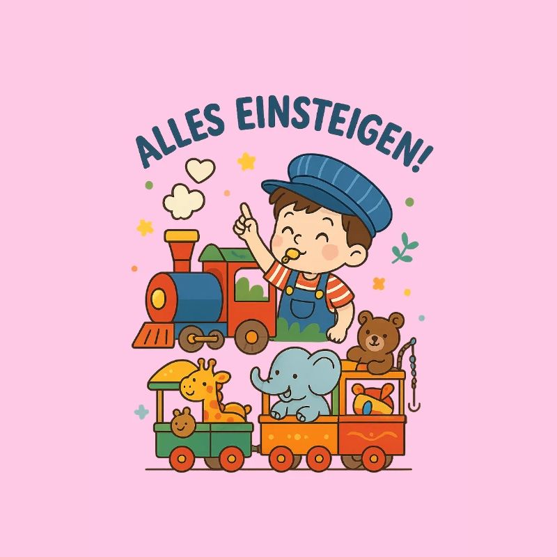Eisenbahn Kinder Alles Einsteigen