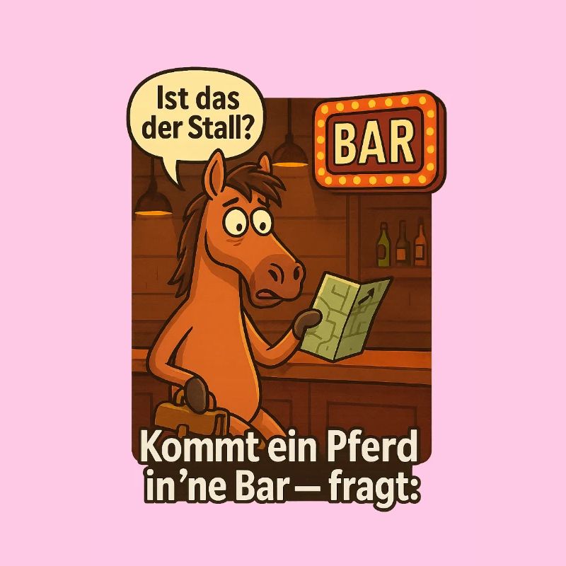 Cheval dans le bar, c’est ça l’écurie ?
