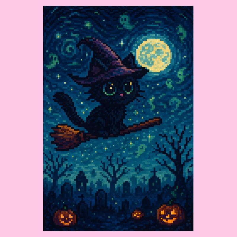 Jeu Halloween chat comme sorcière