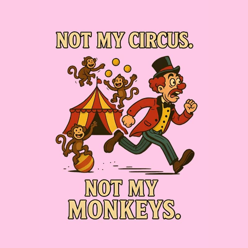 Pas mon cirque. Pas mes singes.