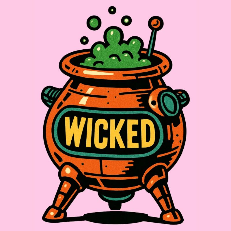 Halloween witch pot