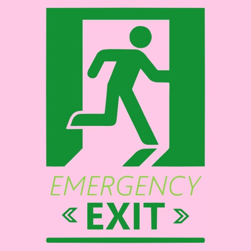 Emergency Exit Basic Green