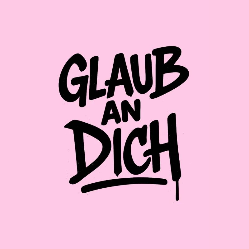 Glaub an Dich – Mut Spruch
