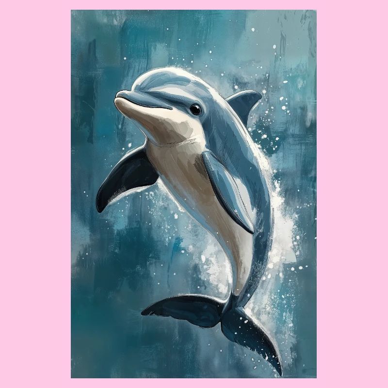 Illustration eines Delfins