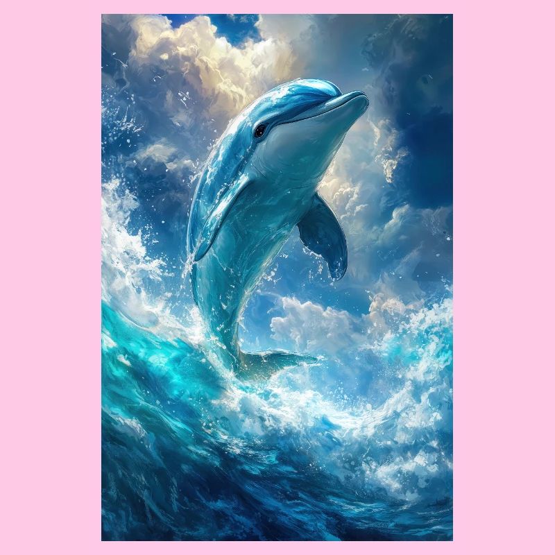 Illustration eines Delfins