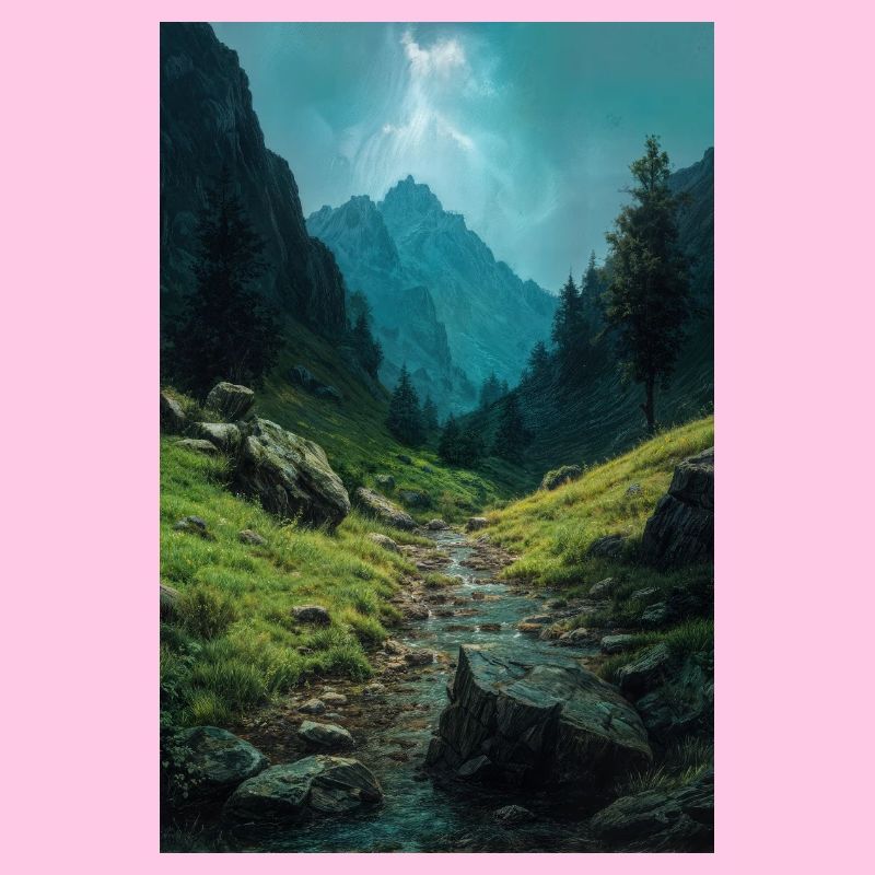 Illustration einer Naturlandschaft