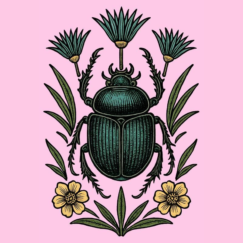 Insecte dans la structure de la fleur