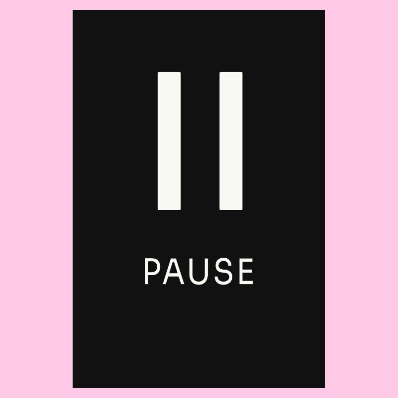 Pause Zeichen Minimal Schwarz