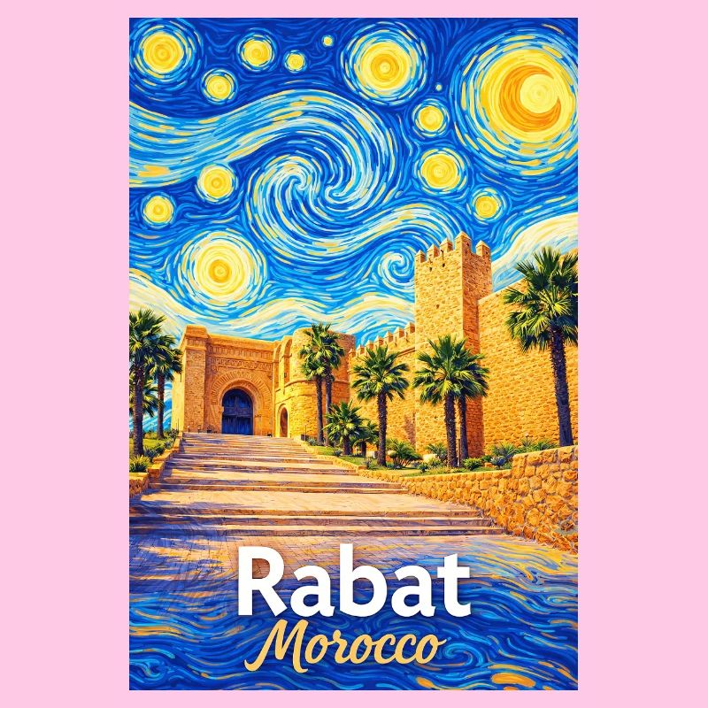 Rabat Morocco Starry Night