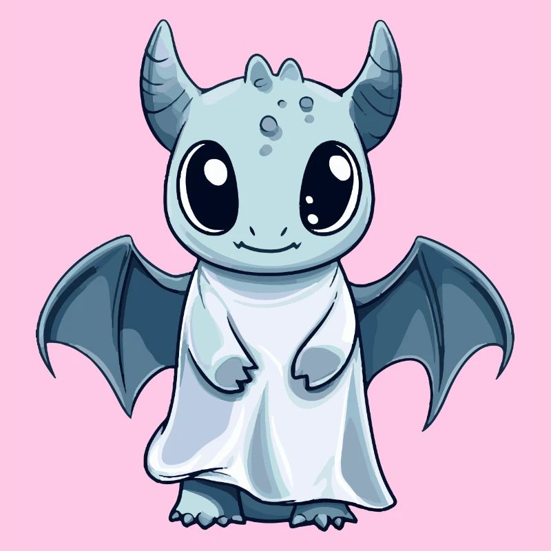 Drache Halloween Comic Geist