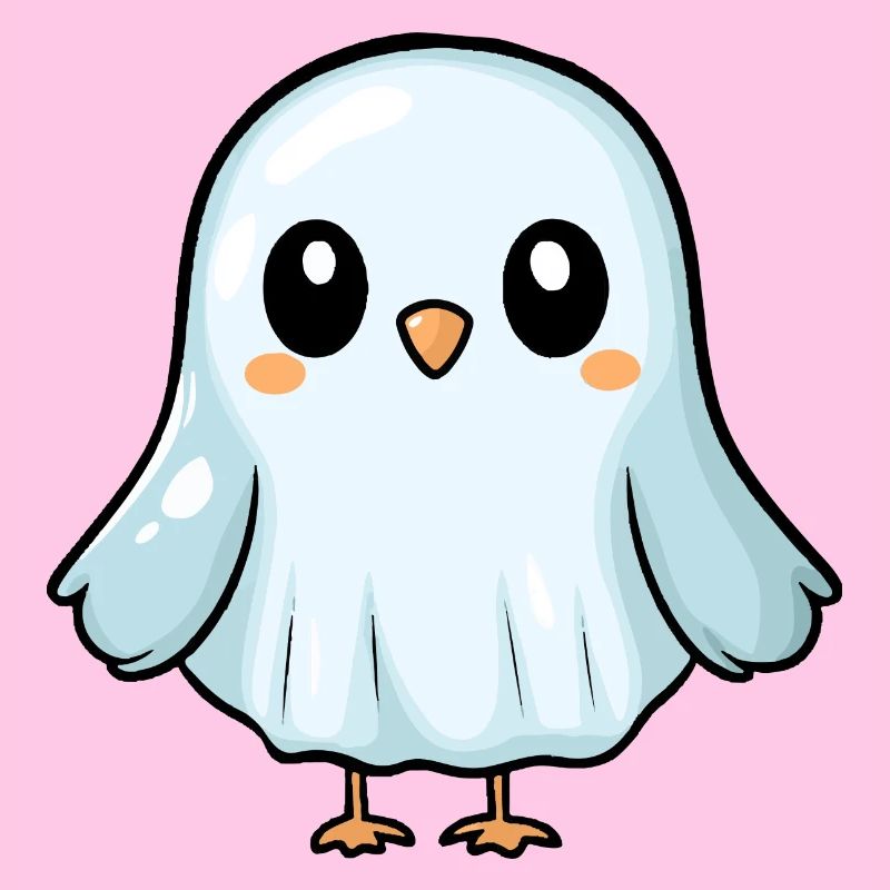 Taube Vogel Halloween Comic Geist