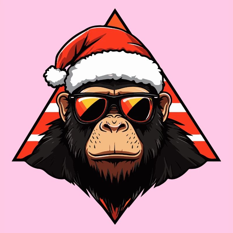 Singe Noël Cool