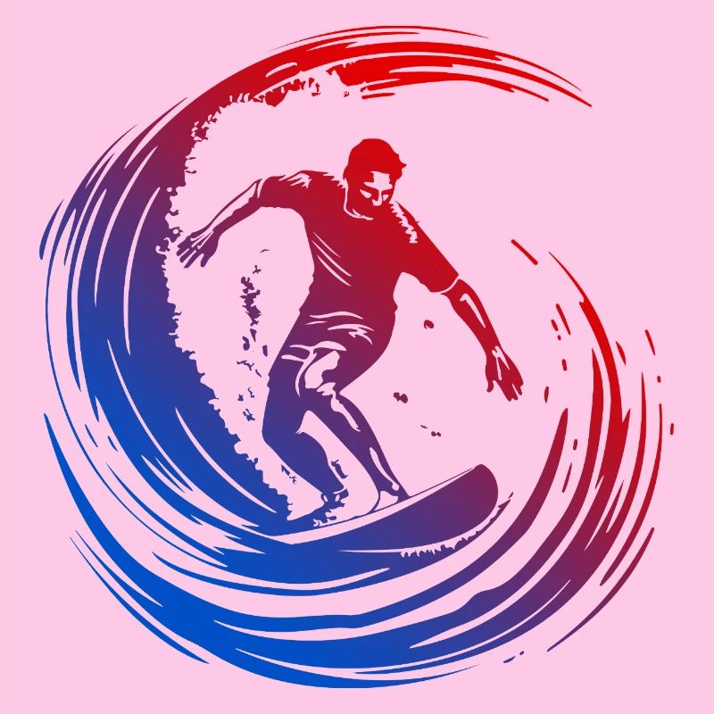 Surfer Silhouette Bunt