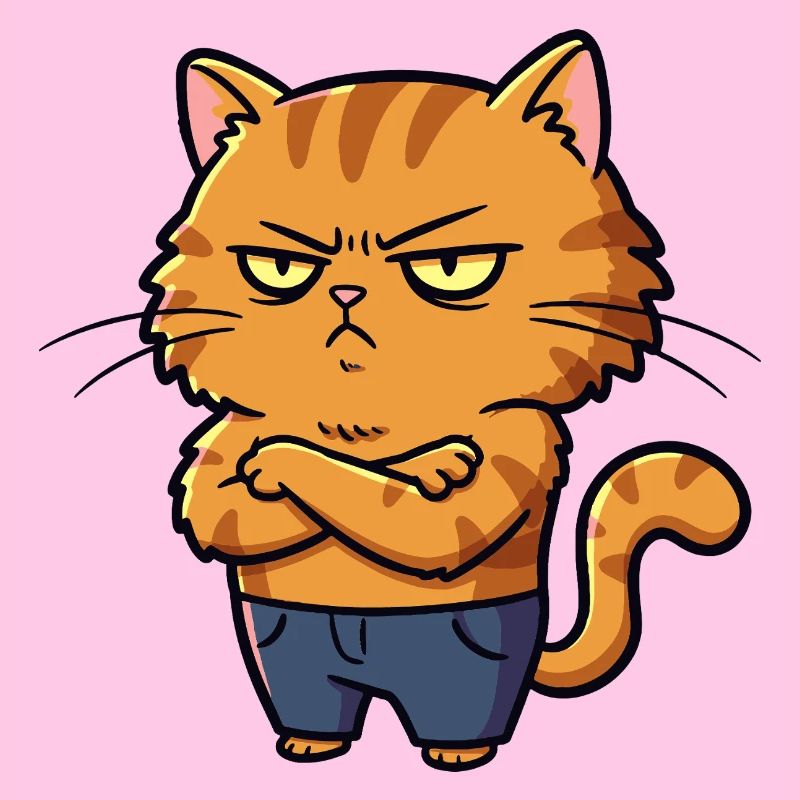 Chat irrité