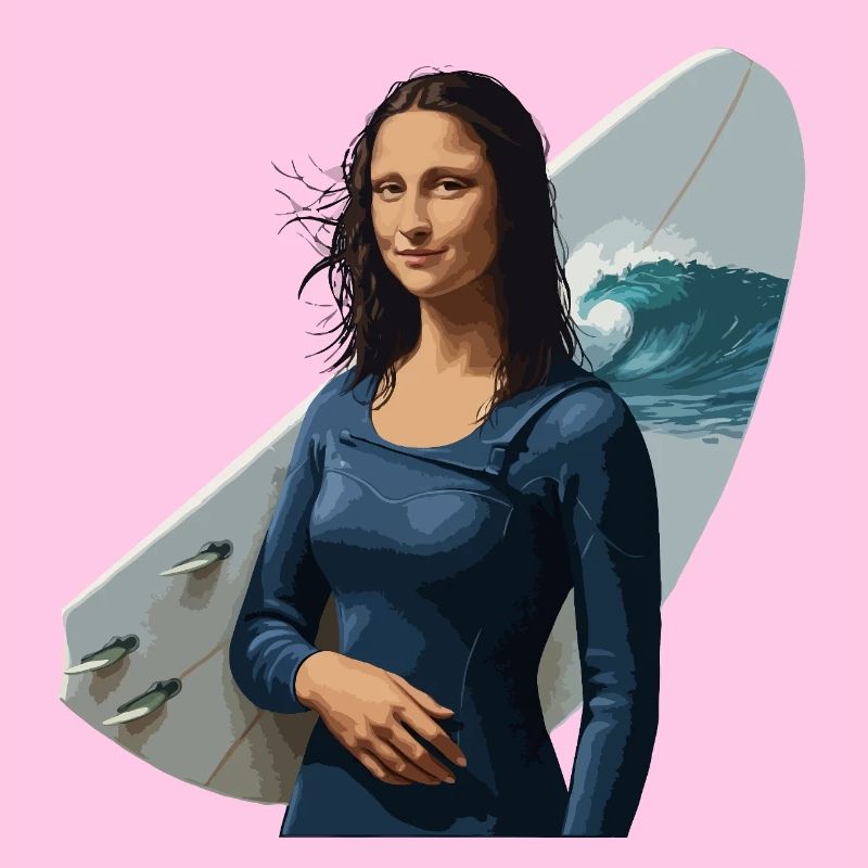 Mona Lisa Surf Babe