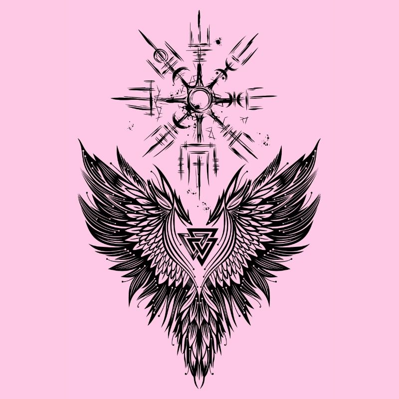 Rabe Odin Vegvisir Valknut