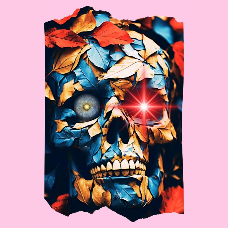 Crâne Pop Art