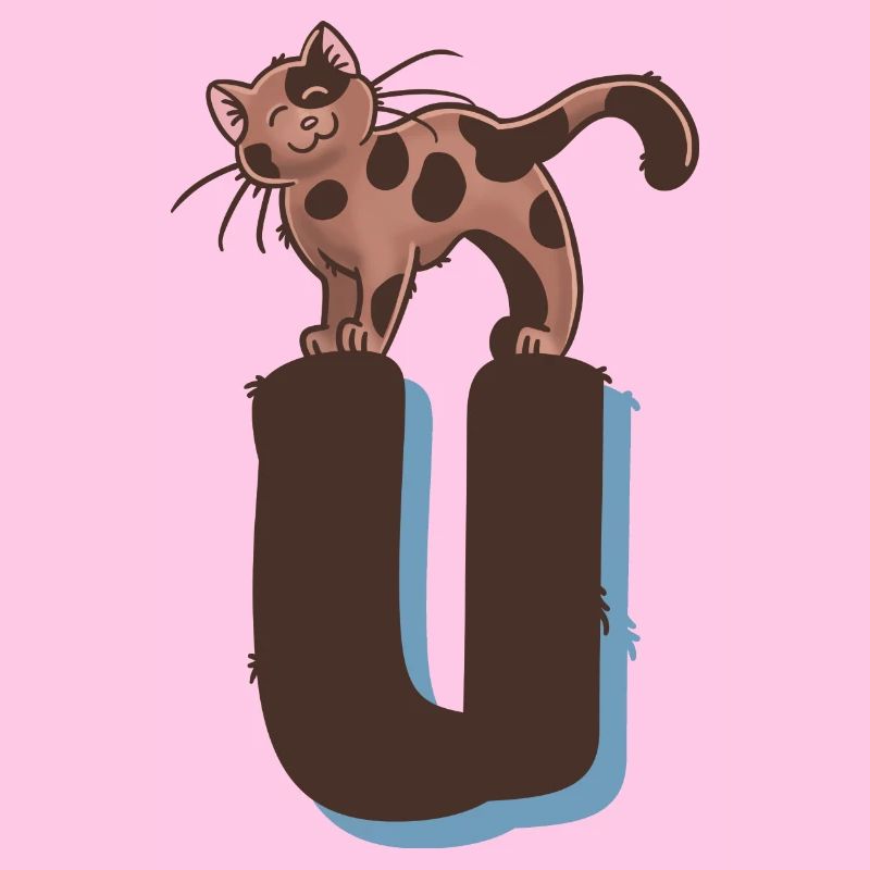 Cat Letter U