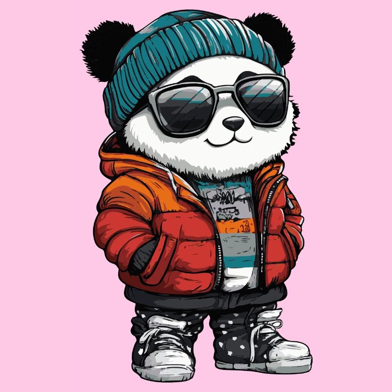 Panda Winter Comic
