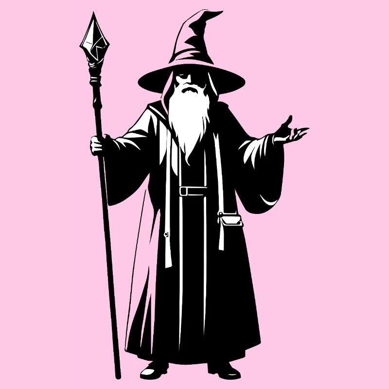 Wizard - Simple Fantasy Logo